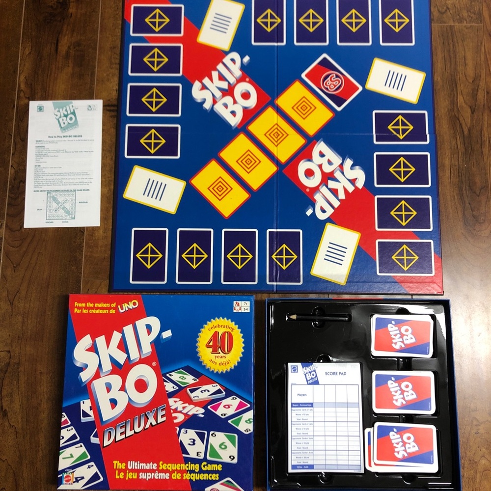Skip Bo Deluxe RARE